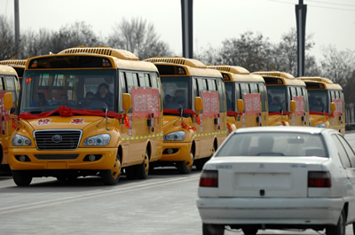 陜西銅川實現安全校車全覆蓋(圖)