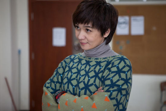 公益電影《校車》柯以敏現(xiàn)場改戲 導演豎大拇指 公益電影《校車》柯以敏劇照。