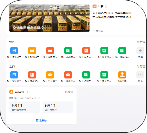 數字賦能 科學發展 溫馨校車公司創新搭建信息化辦公管理平臺 圖片