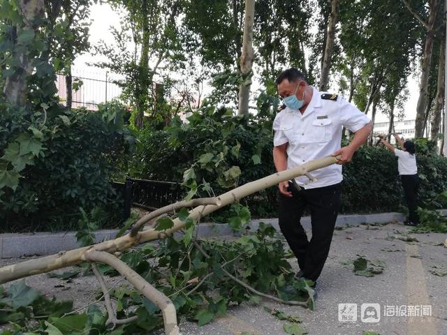 校車路遇“攔路虎”：校車司機及時清障保暢通