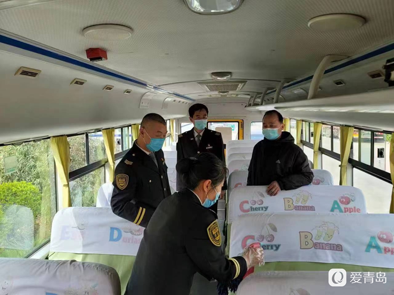 萊西：交運97部校車體檢迎24日中考生返校復課