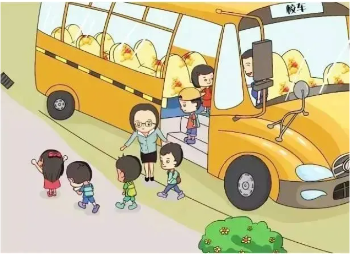 【沈家中學(xué),中心校-安全】學(xué)生乘坐校車安全指南 圖片