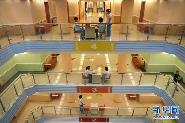 　　當地時間7月29日，朝鮮元山，松濤園國際少年團夏令營的宿舍。（圖片來源：東方IC）